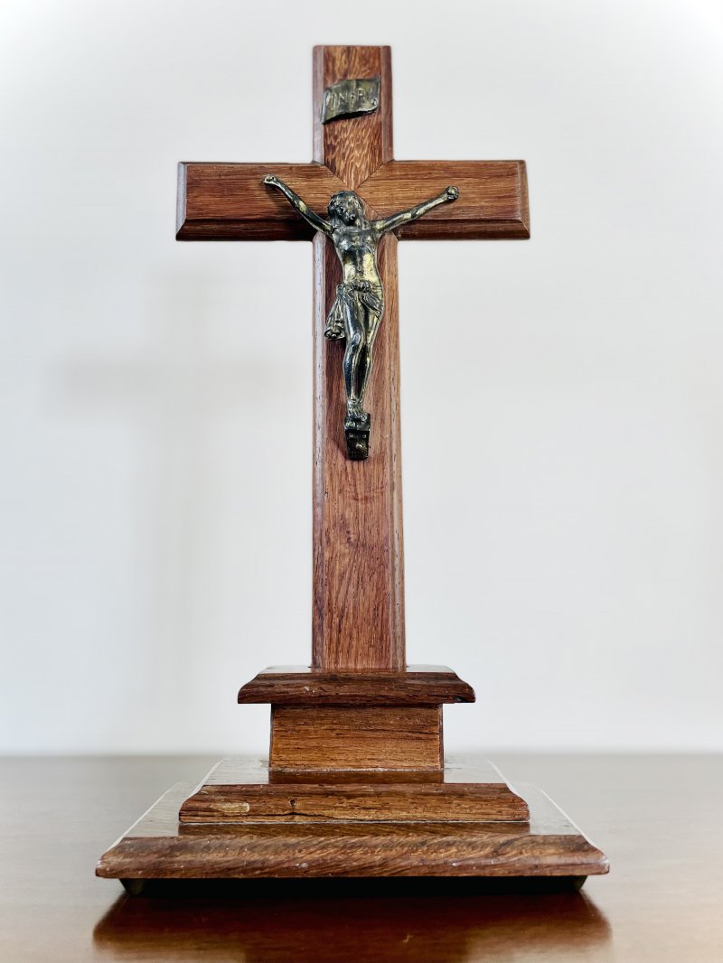 Multi-tiered Standing Wooden Crucifix